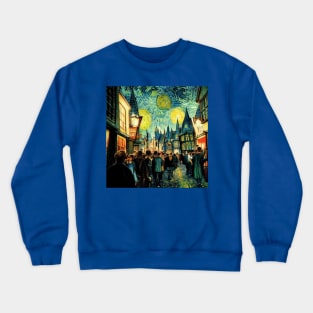 Starry Night in Diagon Alley Crewneck Sweatshirt